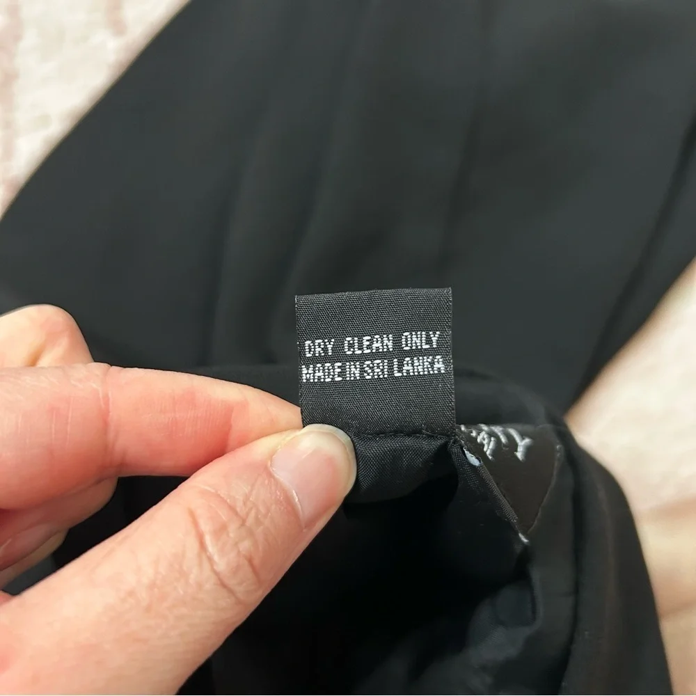 Vintage 90's Laundry By Shelli Segal Black Mini Dress Keyhole Back LBD Size 2 - Picture 4 of 11